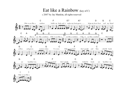 Eat Like A Rainbow in C