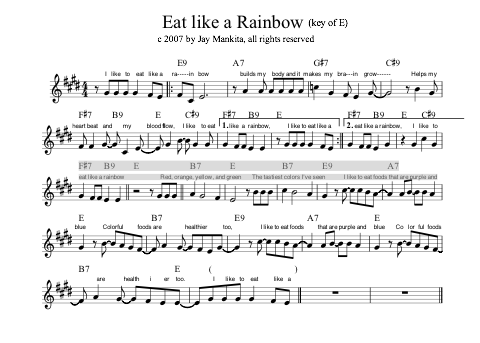 Eat Like A Rainbow in E